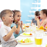 children eating