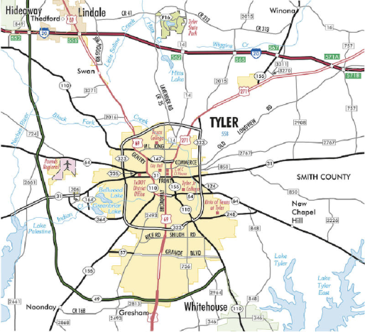 map serving tyler