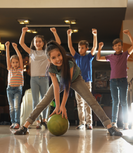 children playing with ball